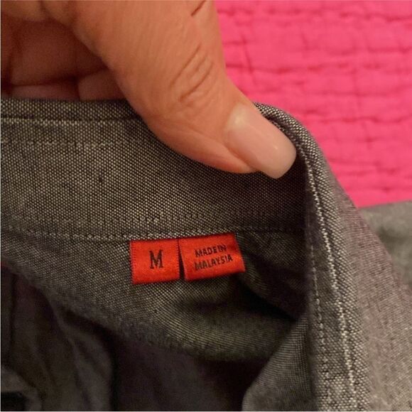 Hugo Boss Gray Casual Button Down Shirt with Long Sleeves, M - Picture 6 of 9